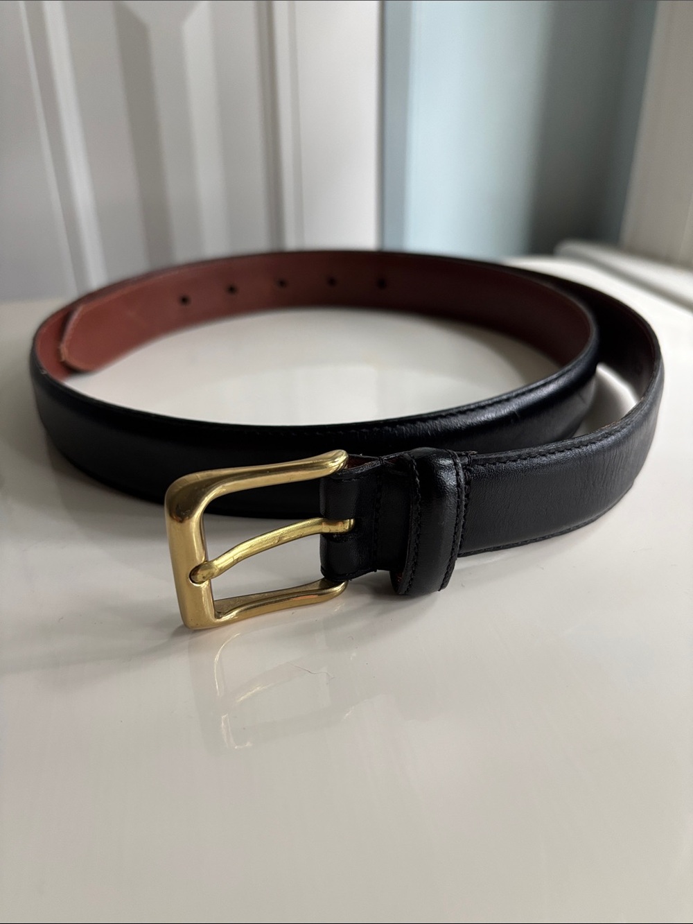 Coach Black Leather Men’s Belt